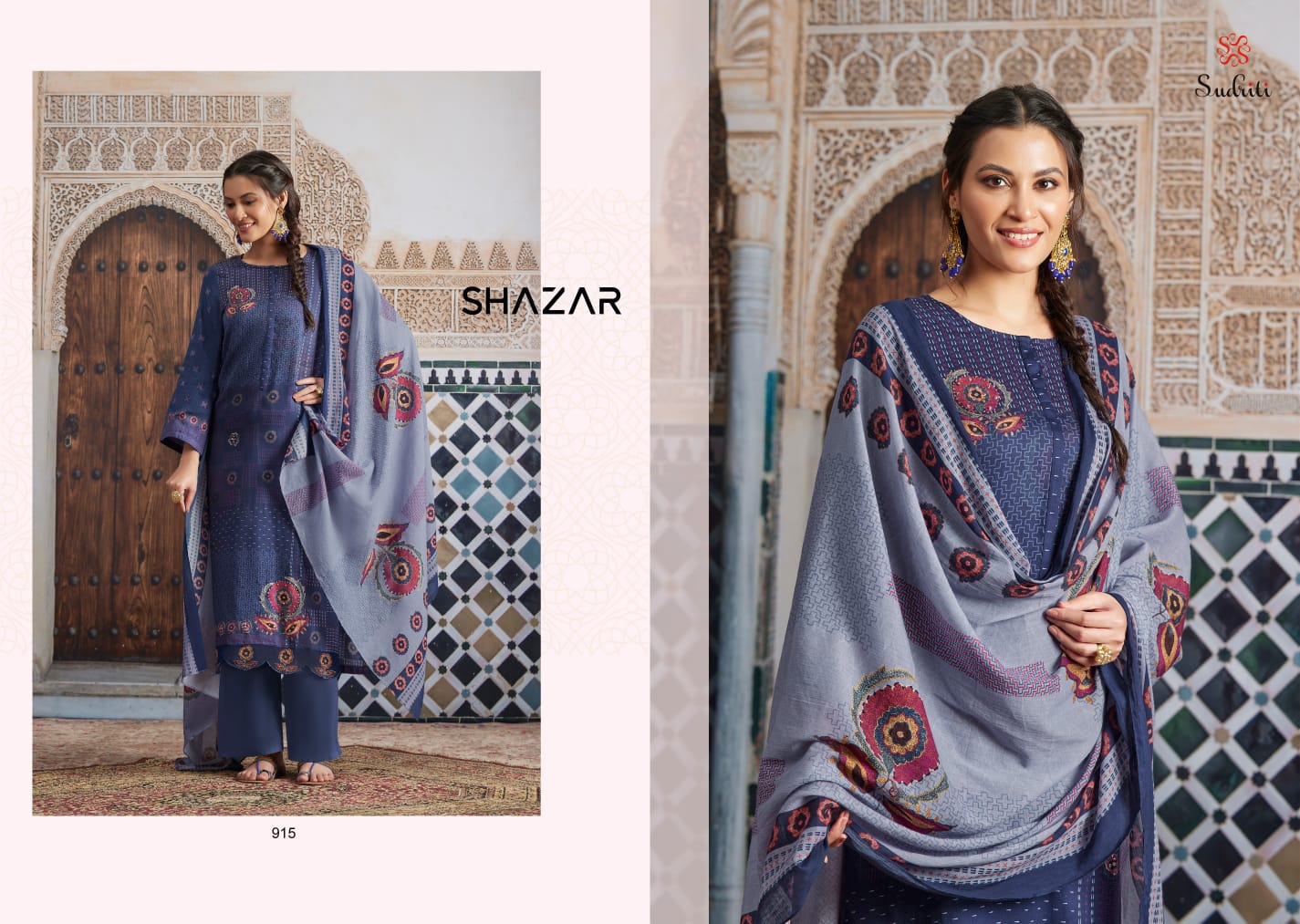 Shazar Sudriti Printed Designer Dress Material Catalog